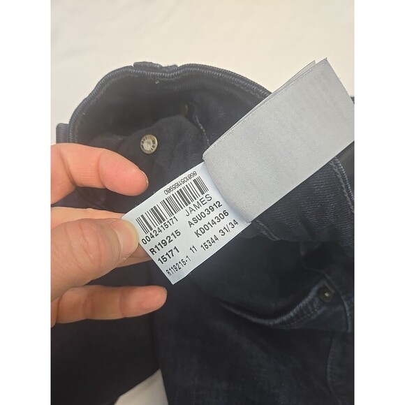 Mavi Jeans Mens 31x34 James Skinny Mid Rise Stretch Dark Wash Modern Stretch - Picture 7 of 10